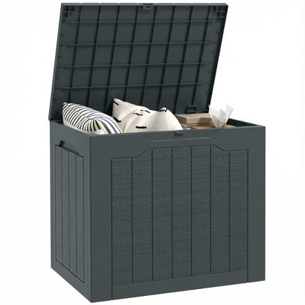 Outsunny Outdoor Opbergbox - PP - 56x41x50cm - Donkergrijs