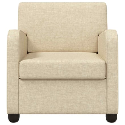 vidaXL - Fauteuil - Crèmekleurig - Stof