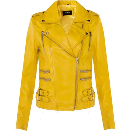 Dames leren Brando bikerjack-Loddon