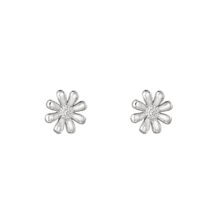 Oorbellen Shiny Daisy - Yehwang - Oorbellen - One size - Zilver