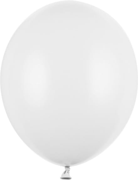 """Strong Ballonnen 12cm, Pastel Pure wit (1 zakje met 100 stuks)"""