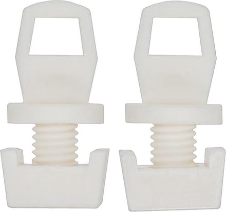 Intensions eindstopper gordijnrail plus - wit - 2 stuks