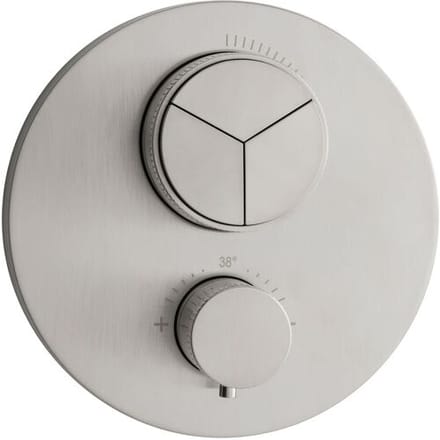 Herzbach DEEP iX concealed thermostat round for 3 consumers 17.803055.1.09