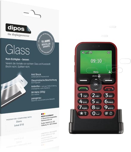 dipos – 2x Matte Pantserfolie geschikt voor Doro Leva E10 | 9H Screenprotector