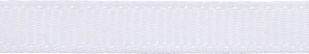 Decoratie lint, B: 6 mm, wit, 15 m/ 1 rol