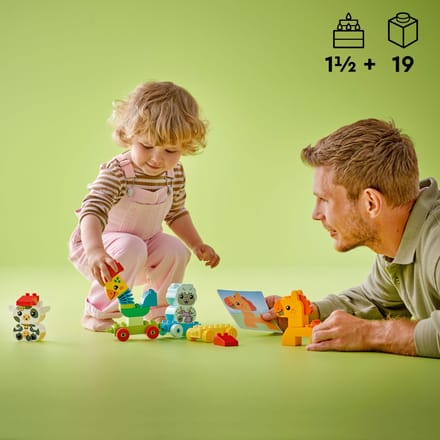 LEGO 10412 DUPLO Mijn eerste dierentrein Educatief Peuterspeelgoed op Wielen