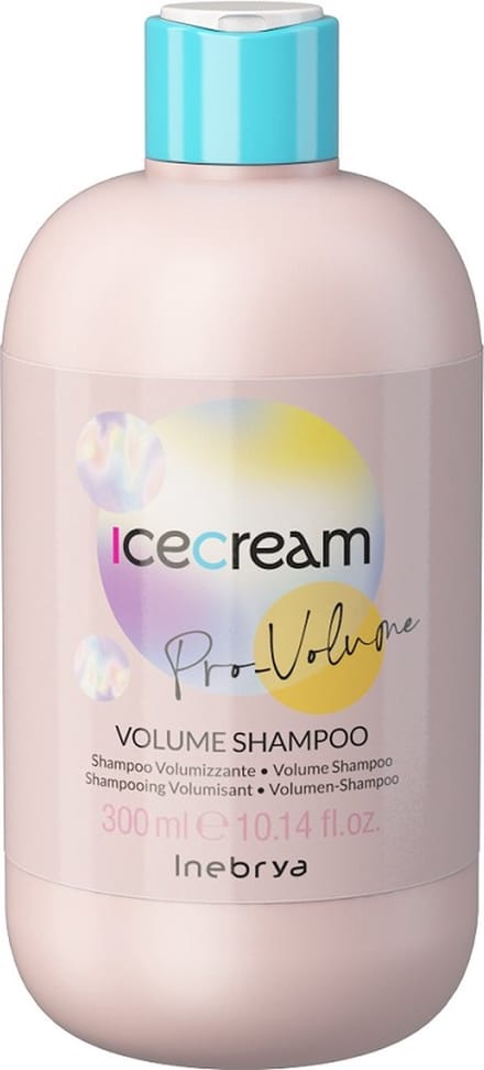 Inebrya, Ice Cream Pro-Volume, Shampoing Cheveux, Volumisant, 300 ml