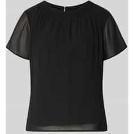 Regular fit blouseshirt met semitransparante mouwen