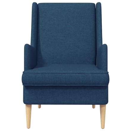 vidaXL - Fauteuil - Blauw - Stof