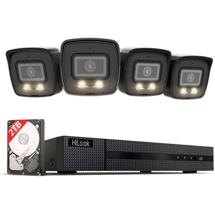 HiLook IK28P-460B IP-Netwerk-videorecorderset LAN, Kabelgebonden, Digitaal, Patchkabel