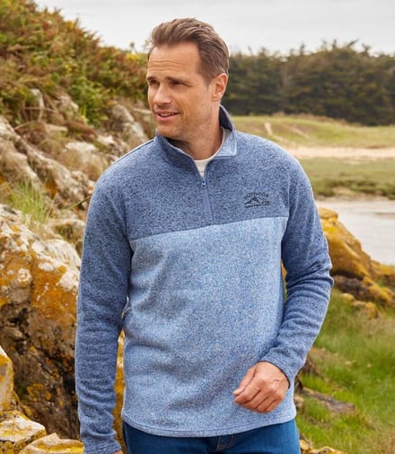 ATLAS FOR MEN - Set van 2 molton sweaters Atlas® - Heren - Verkrijgbaar in grote maten - M