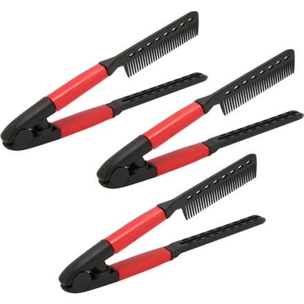 3 stuks V-vormige styling haarkam Hittebestendige haarstijlkam voor red