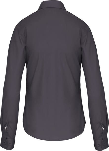 Kariban Dames poplin blouse lange mouwen K542 - Zinc - S