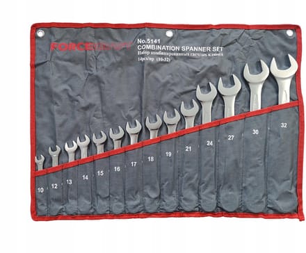 FORCEKRAFT FK-5141 - Ringsteeksleutelset - 10-32mm - 14 delig - Staal