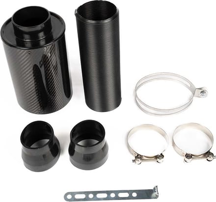 SK-Import Luchtfilterkit 76mm Carbon - Universele Luchtfilter - Koel inlaatsysteem
