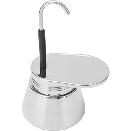 Mokka Pot met Enkele Tuit Roestvrij Staal Hand Over Latte Klassieke Koffiepot voor Thuis Kantoor 50ml white