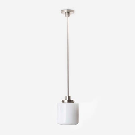 Hanglamp Vintage High 20's Matnikkel - Art Deco Trade