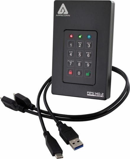 Apricorn Aegis Fortress FIPS Level 3 - Externe HDD - 500GB