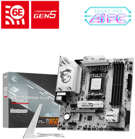 MSI – B850M Gaming Plus WIFI6E – AMD B850 Moederbord – Socket AM5 – Micro-ATX