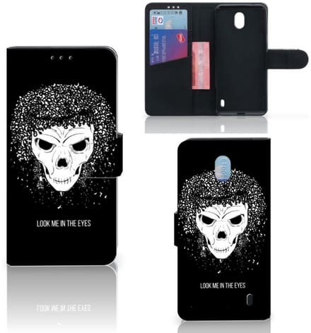 Telefoonhoesje met Naam Nokia 1 Plus Skull Hair