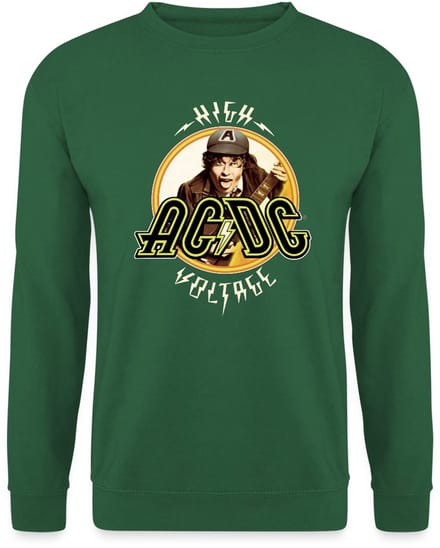 AC/DC Logo High Voltage Album Angus Young Sweater Heren