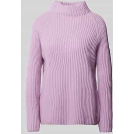 Gebreide pullover met opstaande kraag