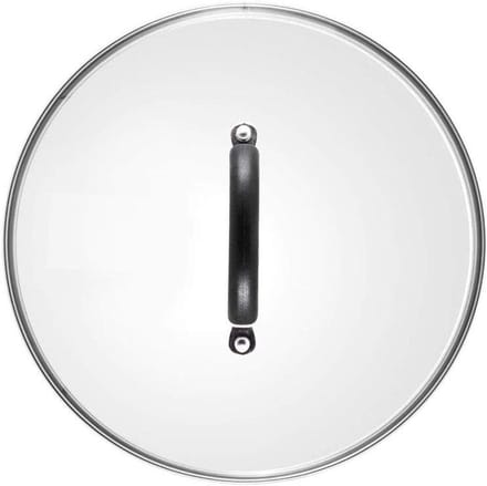 Vervangend Deksel - Glazen Pan Deksel - Koken en Bakken - Met Stoomopening - 26 cm - Wit