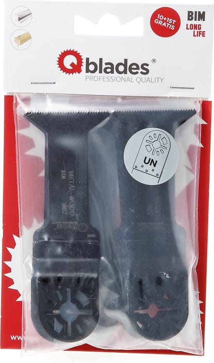 Qblades zaagblad bi-metaal 44x78mm un12-10+1st ( a 1 pak )