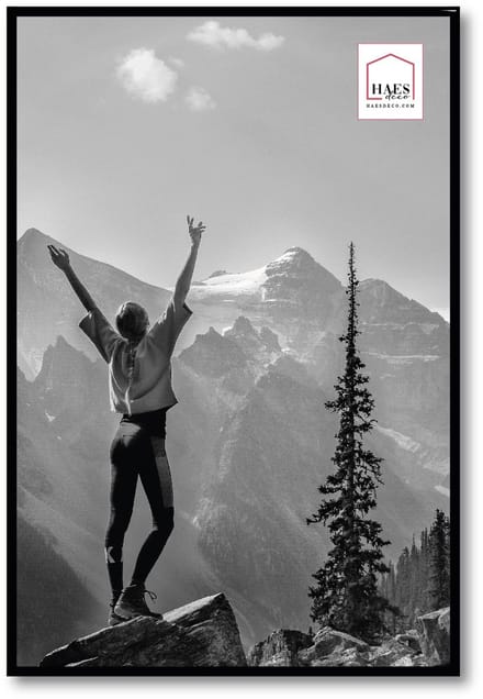 HAES deco - Kunststof fotolijst 40x60 zwart Easy Frame - EF9B