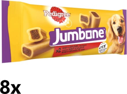 Pedigree - Jumbone - Medium - Rund & Gevogelte - 8x200g