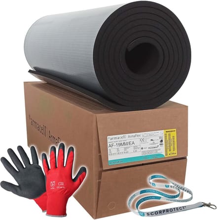Zelfklevende Rubber Plaat Isolatie 19 mm voor Verwarming, Koeling en Voertuigen