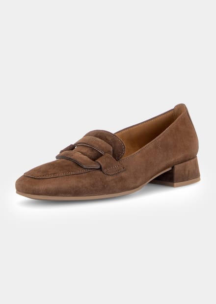 Schoenen van glanzend leer - cognac - Gr. 41 van Goldner Fashion