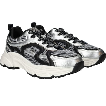 POSH by Poelman Sneakers - Dames - Zilver - Maat:40