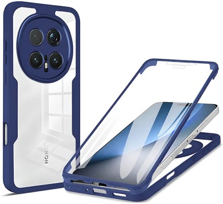 Hoesje geschikt voor HONOR Magic8 Pro - Techsuit ColorVerse 360 Case met Screenprotector - Blauw