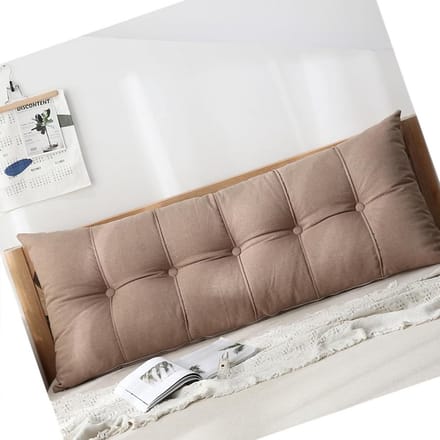 Groot Hoofdbordkussen/Leeskussen voor Bank en Bed - Wasbare Rugleuning met Lendesteun