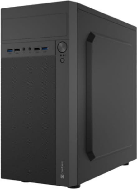 Natec HELIX - micro tower - micro ATX - Case - Tower - Zwart