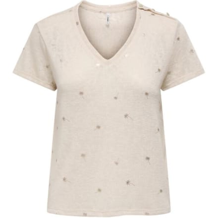 Only Onlstephi s/s aop v-neck top jrs
