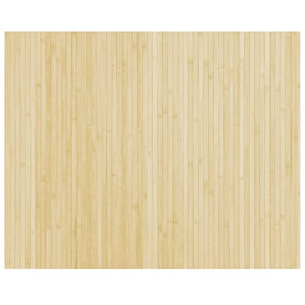 vidaXL - Vloerkleed - rechthoekig - 80x100 - cm - bamboe - lichtnaturel