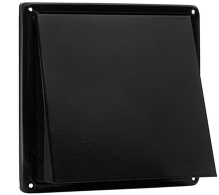 Nedco BV RVS buitenrooster schuine kap Ø150mm zwart