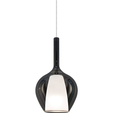 Ideal Lux hanglamp Kalique 1, rookgrijs, Ø 18 cm