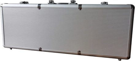 Lege Chipkoffer - Aluminium Kist - Poker Spelen - Robuust Frame - Zilver