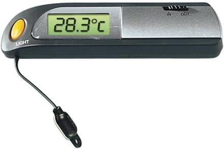 Digitale Thermometer - Binnen Buiten Meter - Temperatuur Meten - Digitaal Afleesbaar - Zwart