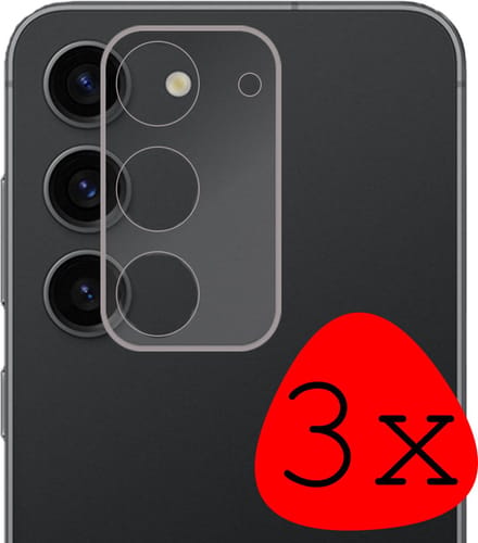 Camera Lens Protector - 3 Stuks Geschikt voor Samsung Galaxy S23 Plus - Camera Screenprotector Beschermglas - Gehard Glas - Tempered Glass - Screen Protector