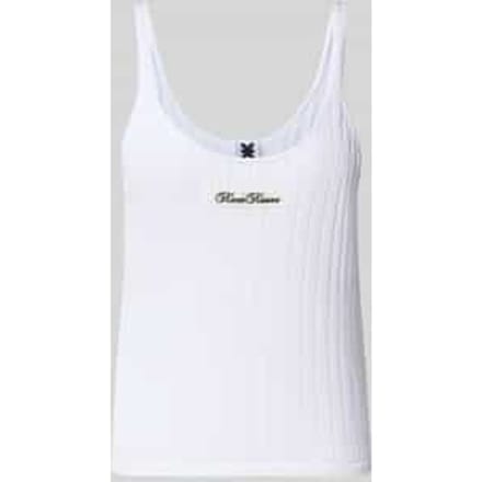 Gebreide top met labelpatch