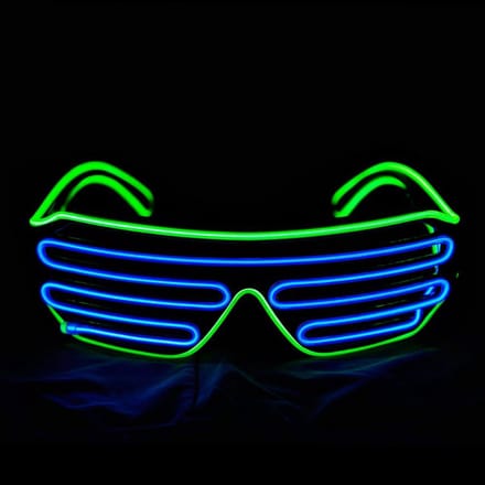 LED Lichtgevende Feestbril met EL Draad voor Rave en Halloween