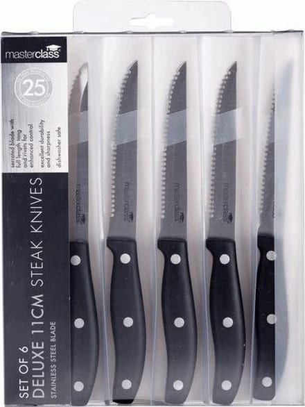 Set van 6 luxe steakmessen - Masterclass