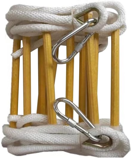 Noodladder - Reddingsladder - Snelle Ontsnapping - Compact Draagbaar - 15 Meter - Geel