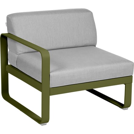 Fermob BELLEVIE Fauteuil Module links - D3 Pesto - 79 Flanelgrijs