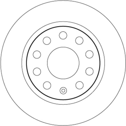 Remschijf TRW DF6553, 1 stuk