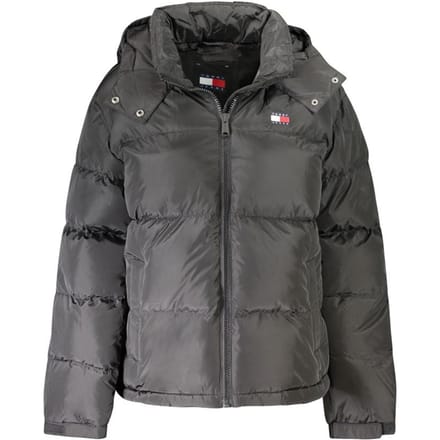 Tommy Hilfiger Zwart Polyester Damesjas met Afneembare Kap